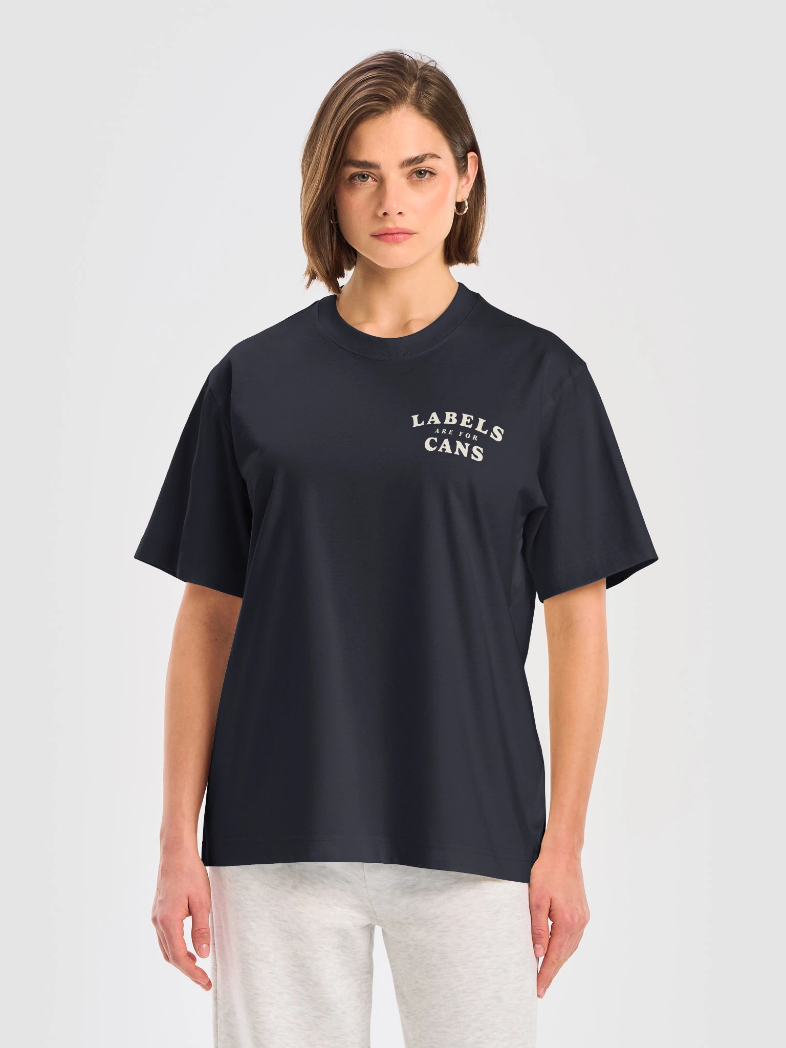 the 'labels' tee | double hit | dark product image (7)