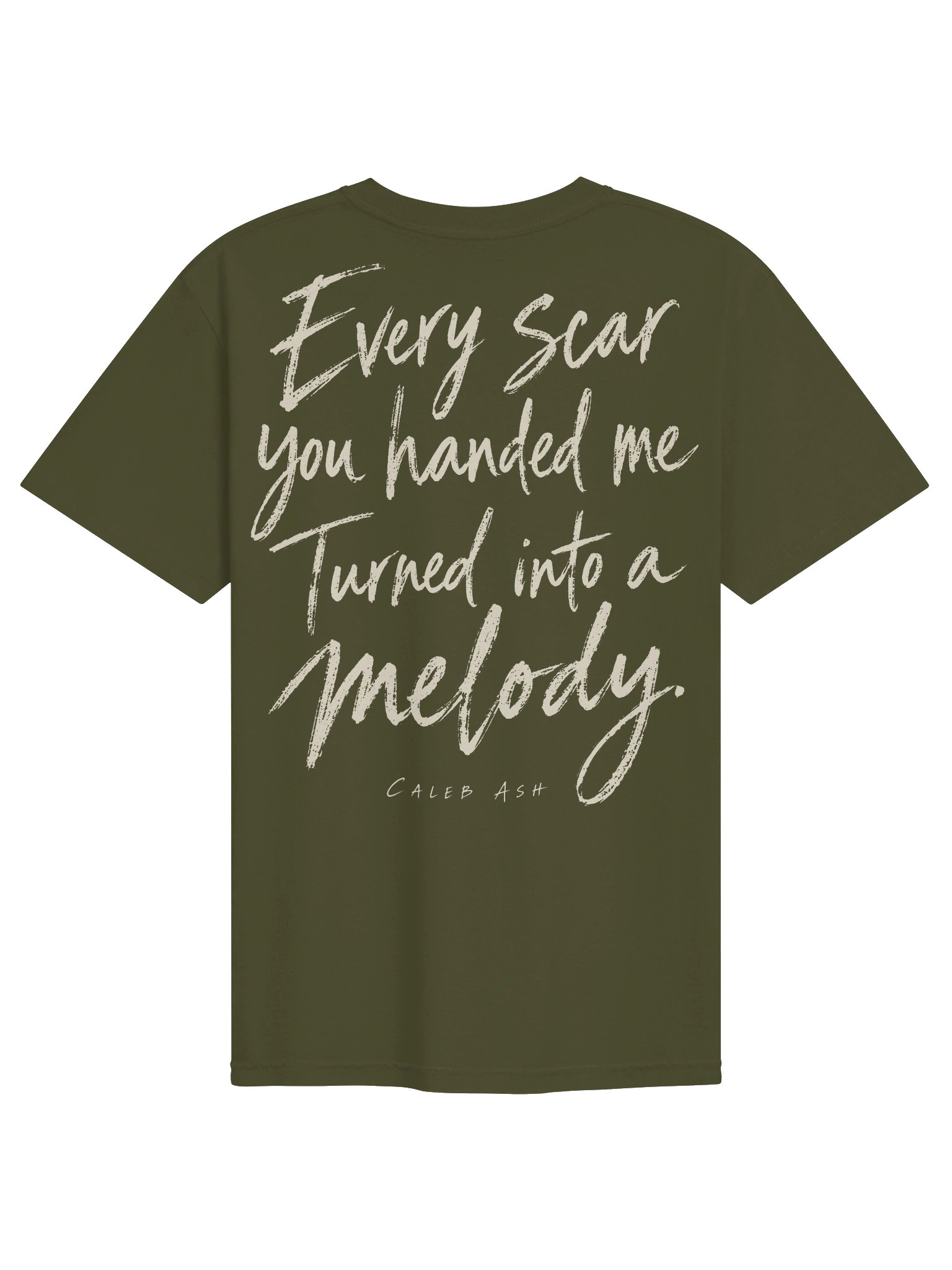 Caleb Ash — Every Scar Lyric Tee / Cream product image (4)