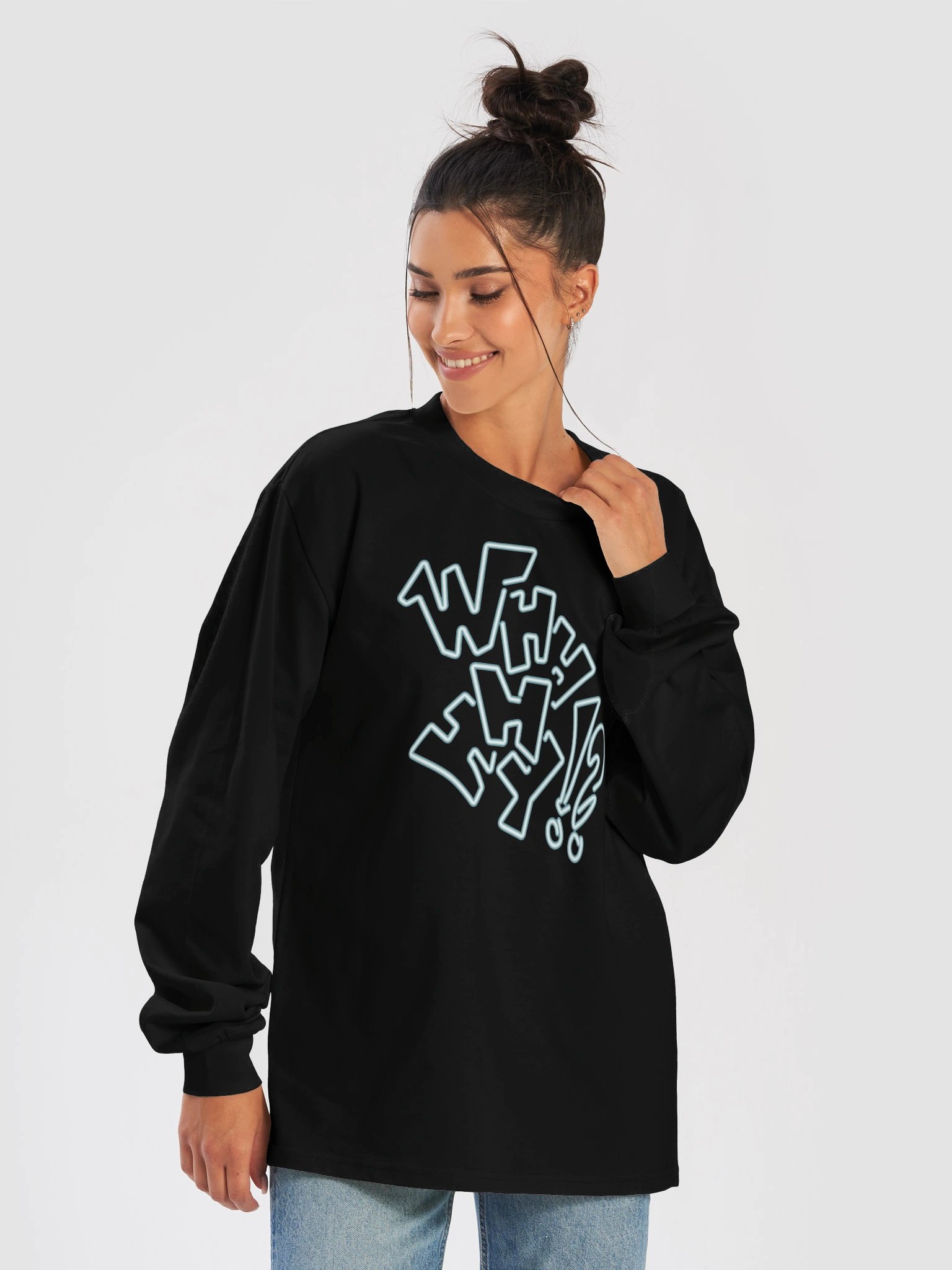 Neon Why Long Sleeve Tee product image (3)