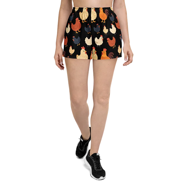 Cute Chickens on Black Shorts product image (1)