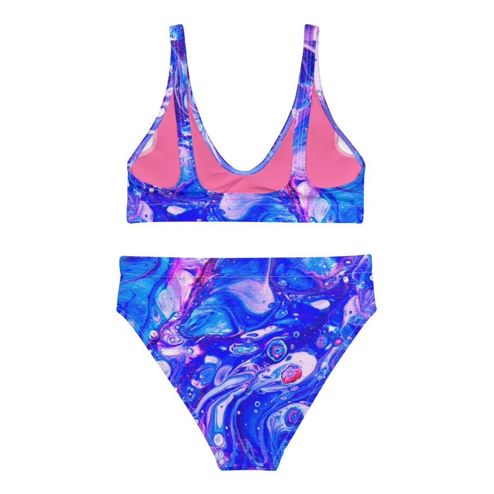 Bubblegum Fluid Acrylic High Waisted Bikini product image (3)