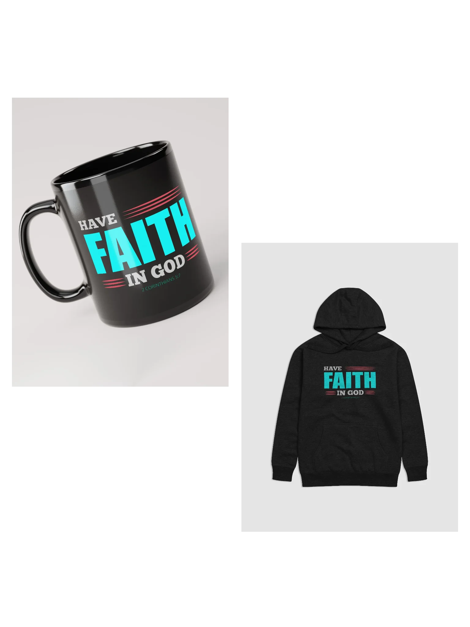 Have Faith in God Premium Hoodie and Mug Bundle Offer product image (1)