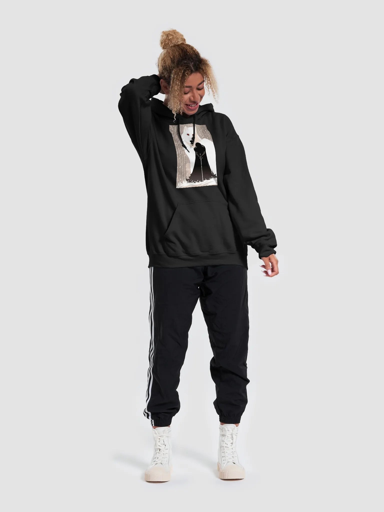 Jon Snow And Ghost GOT Hoodie product image (52)