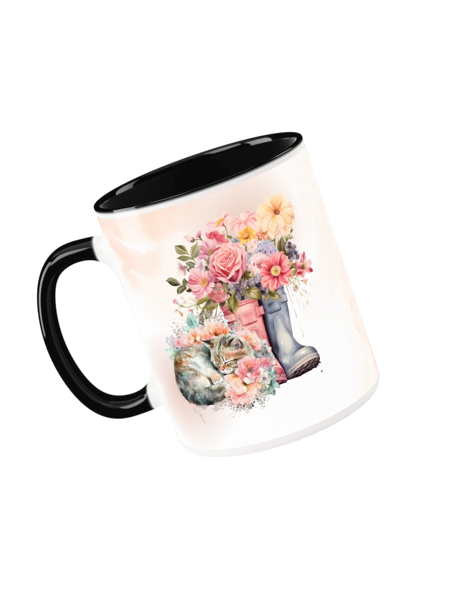 Floral Sleeping Kitten Mug product image (18)