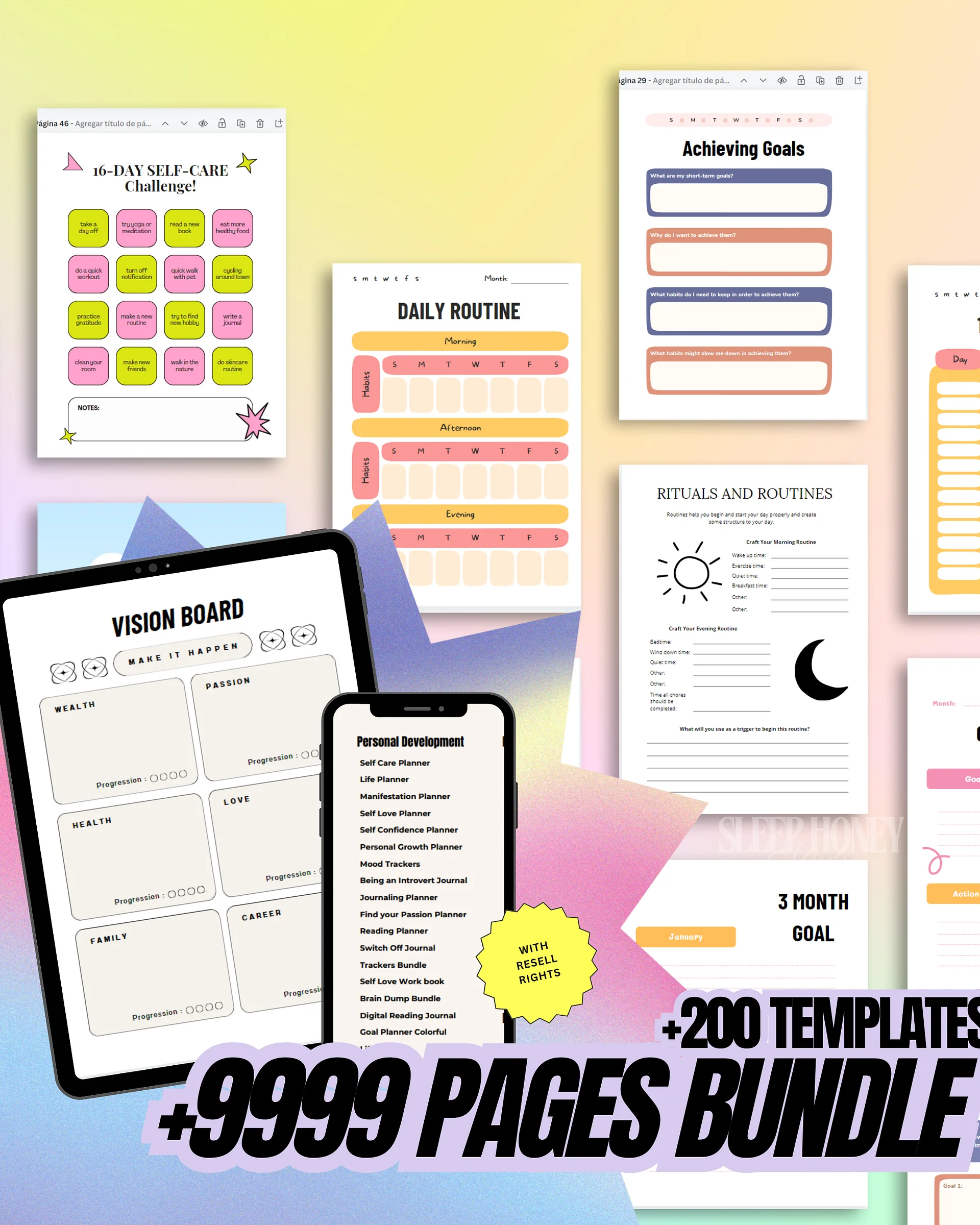 Digital Planners and Journals Bundle | MRR PLR Bundle product image (5)