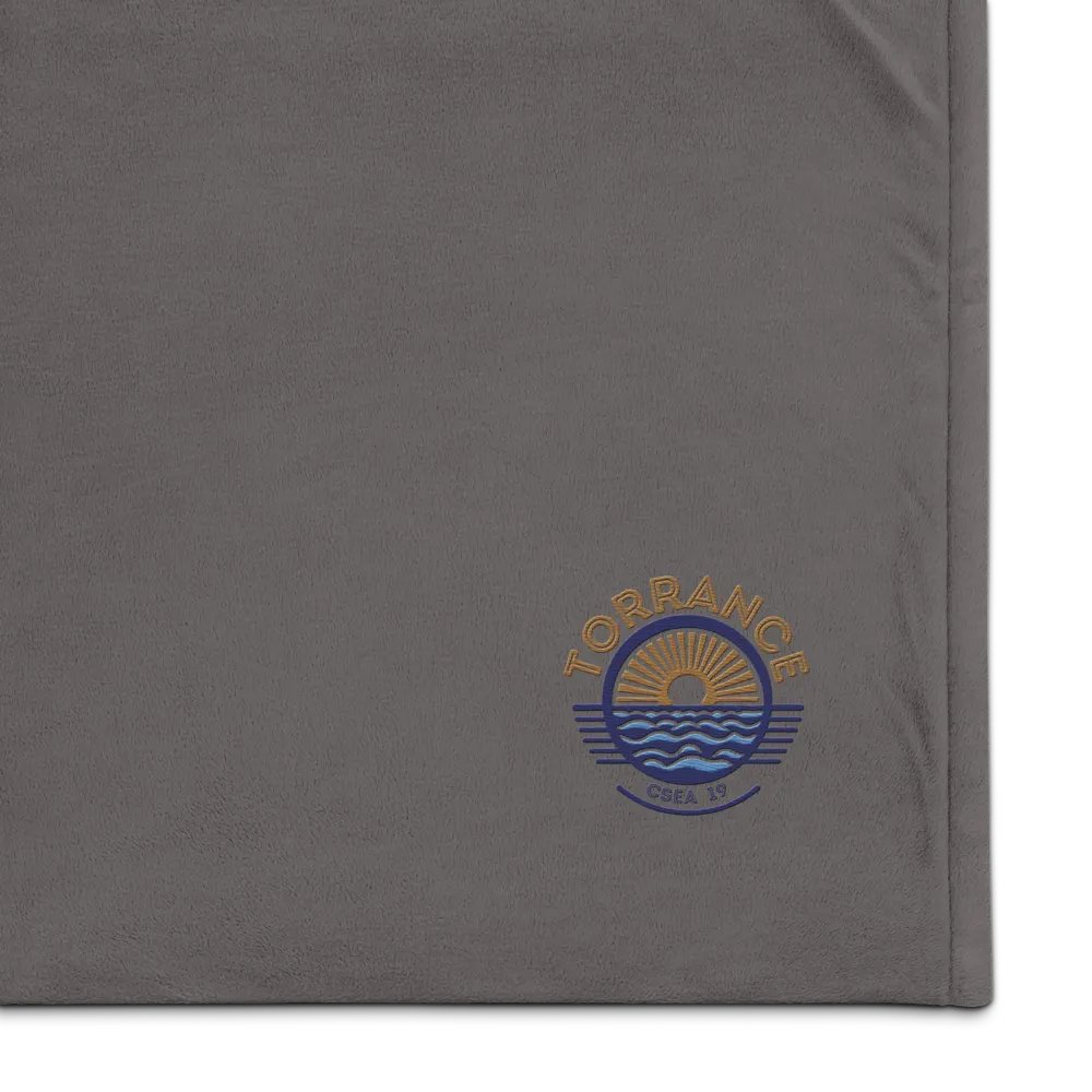 TUSD/CSEA Sun & Waves Embroidered Sherpa Blanket product image (7)