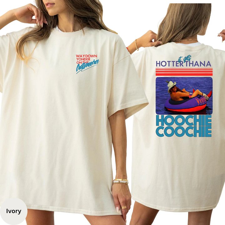 Vintage Hoochie Coochie Comfort Colors Shirt - Retro 90s Country Music Meme Tee product image (2)