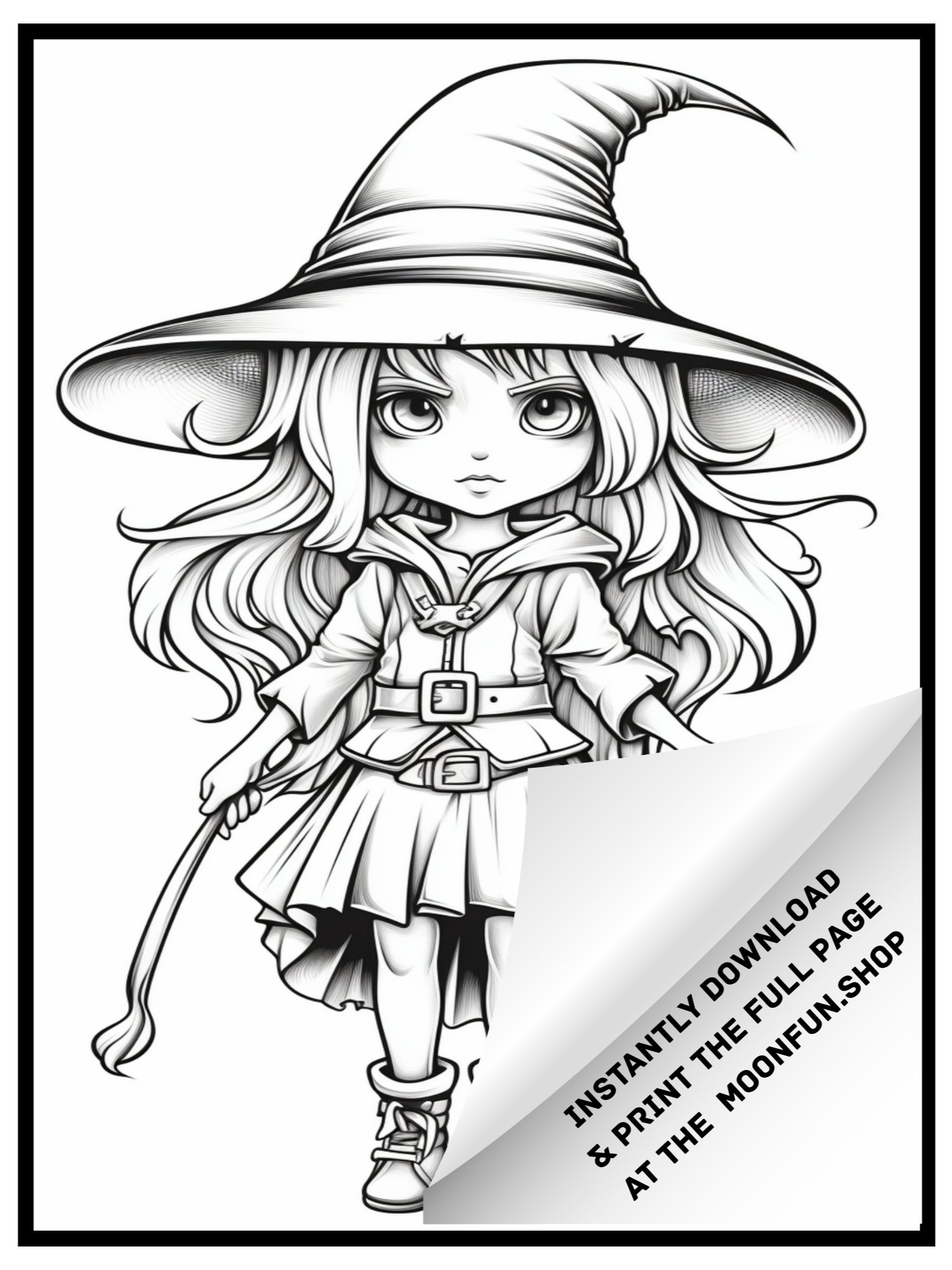 🧙 70 Witches & Haunted Places Halloween Coloring Pages for Teens & Adults product image (4)