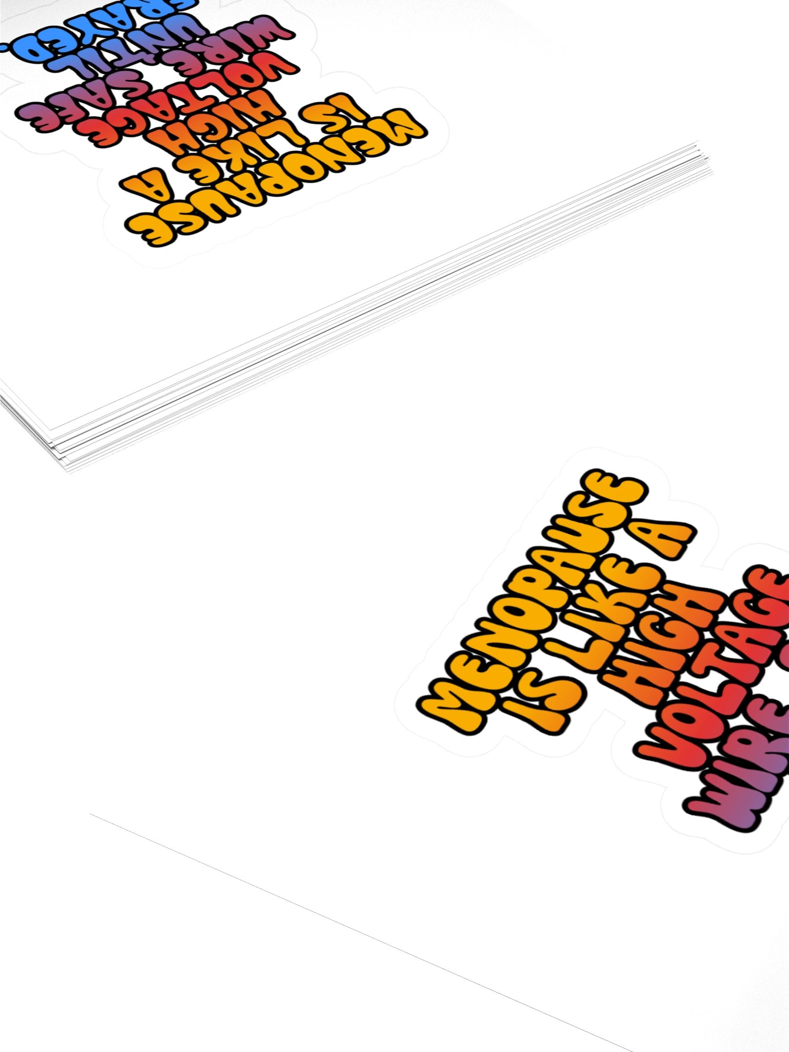 Menopause Chaos Kiss Cut 4"x4" Vinyl Sticker product image (4)