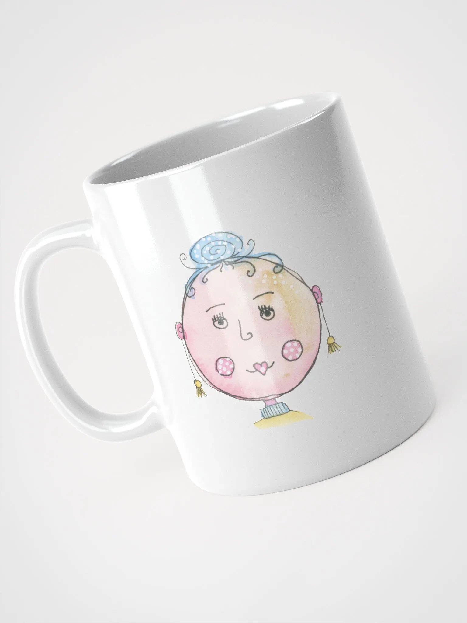 Cheery Faces White Glossy Mug product image (4)