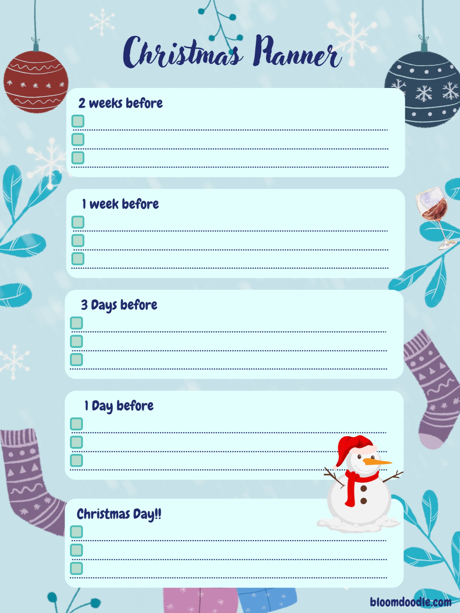 Merry & Bright Christmas Planner product image (4)