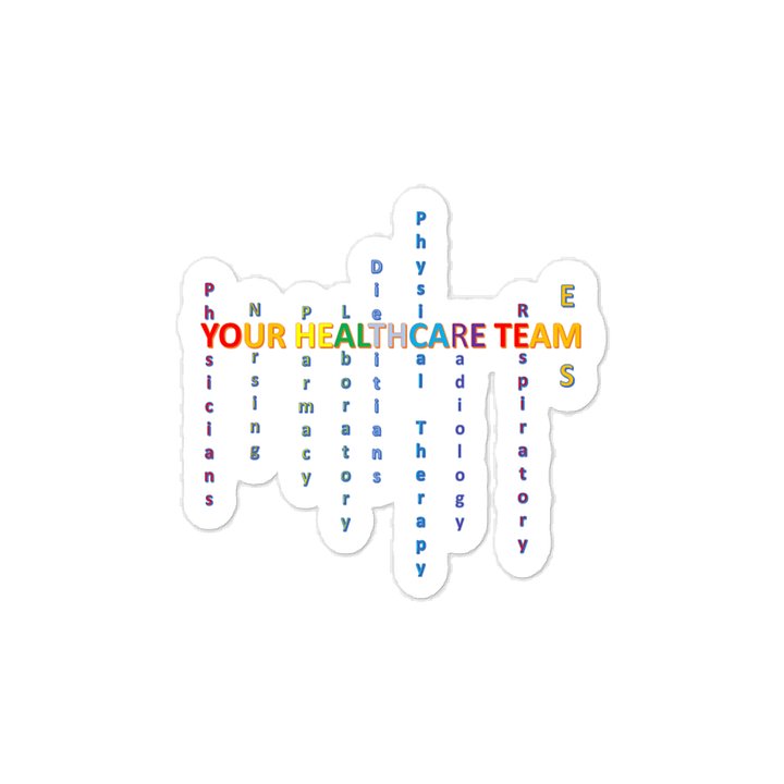 Healthcare Team Rainbow Sticker product image (1)