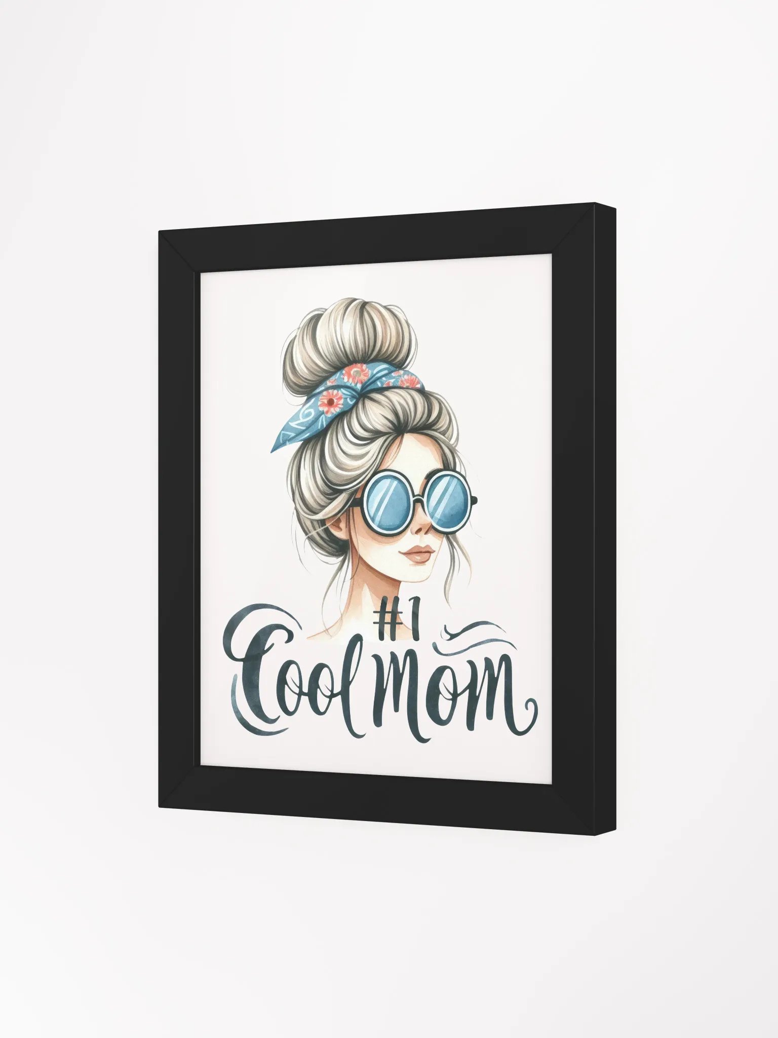 Trendy #1 Cool Mom Vibes Framed Poster product image (22)