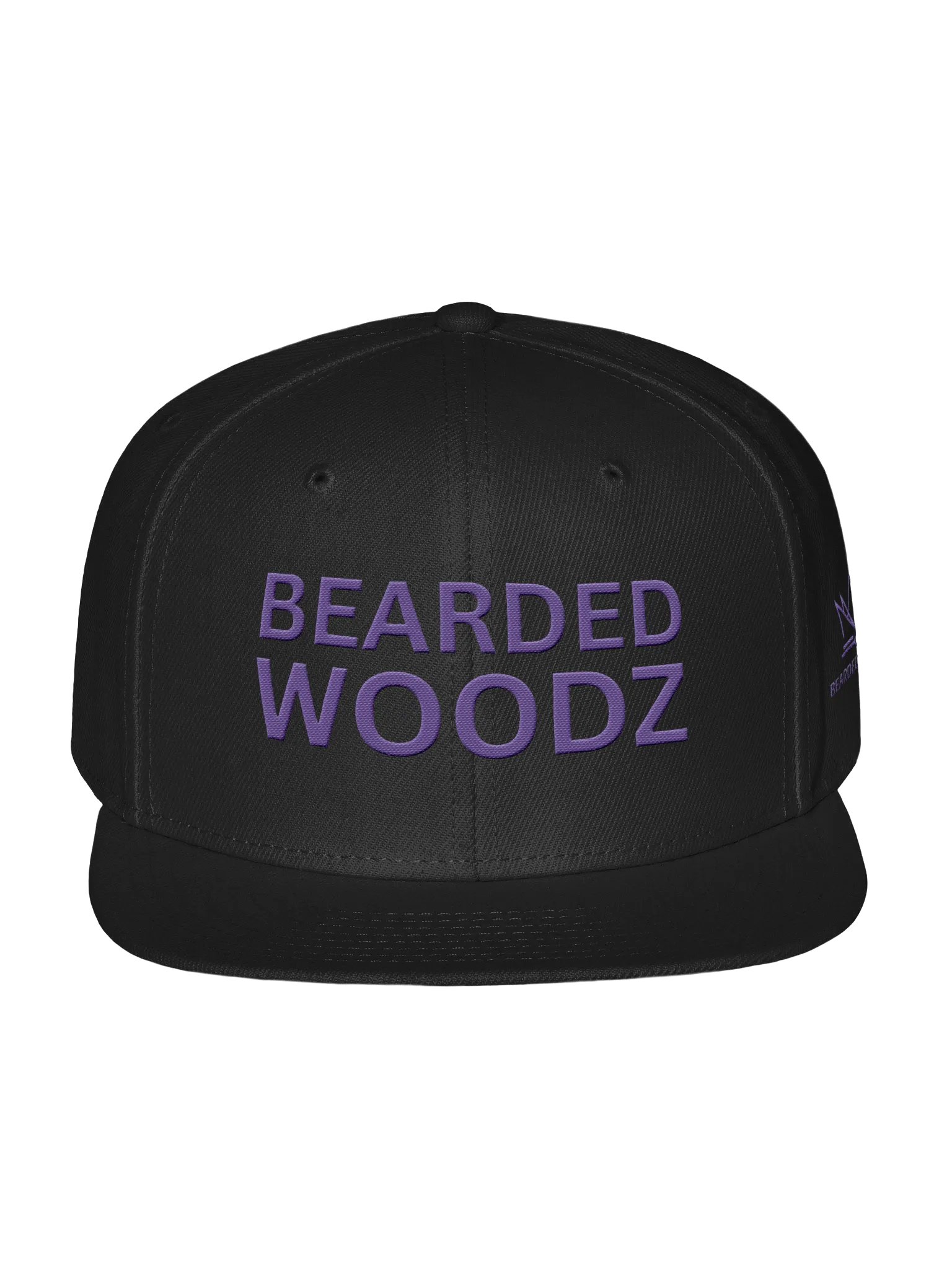 Bearded Woodz Snapback (Purple Embroidery) product image (1)