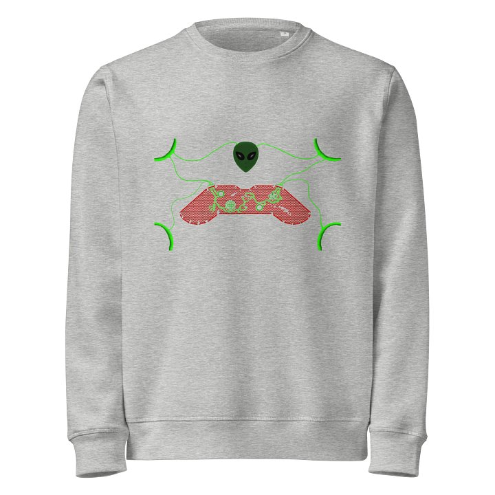 Alien Gamer Graphic Organic Sweatshirt product image (1)