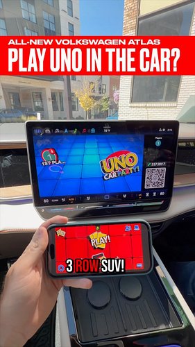 Is the 2027 Volkswagen Atlas the coolest family 3-row out there with Uno gaming built in? And would you play Uno in YOUR car?...