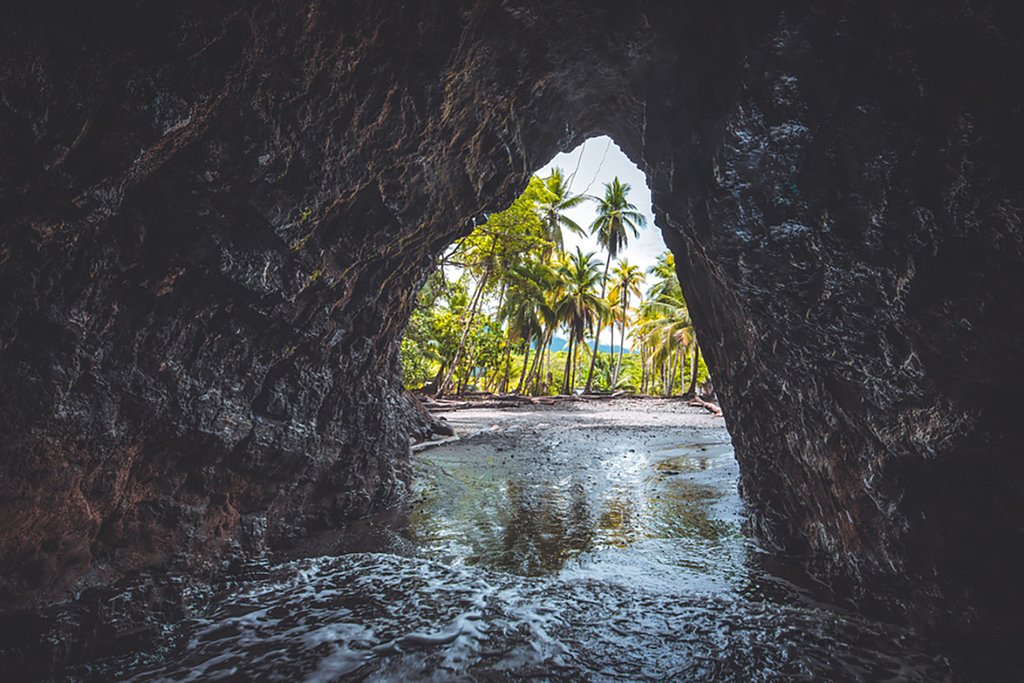A cave at Playa Ventanas, Costa Rica