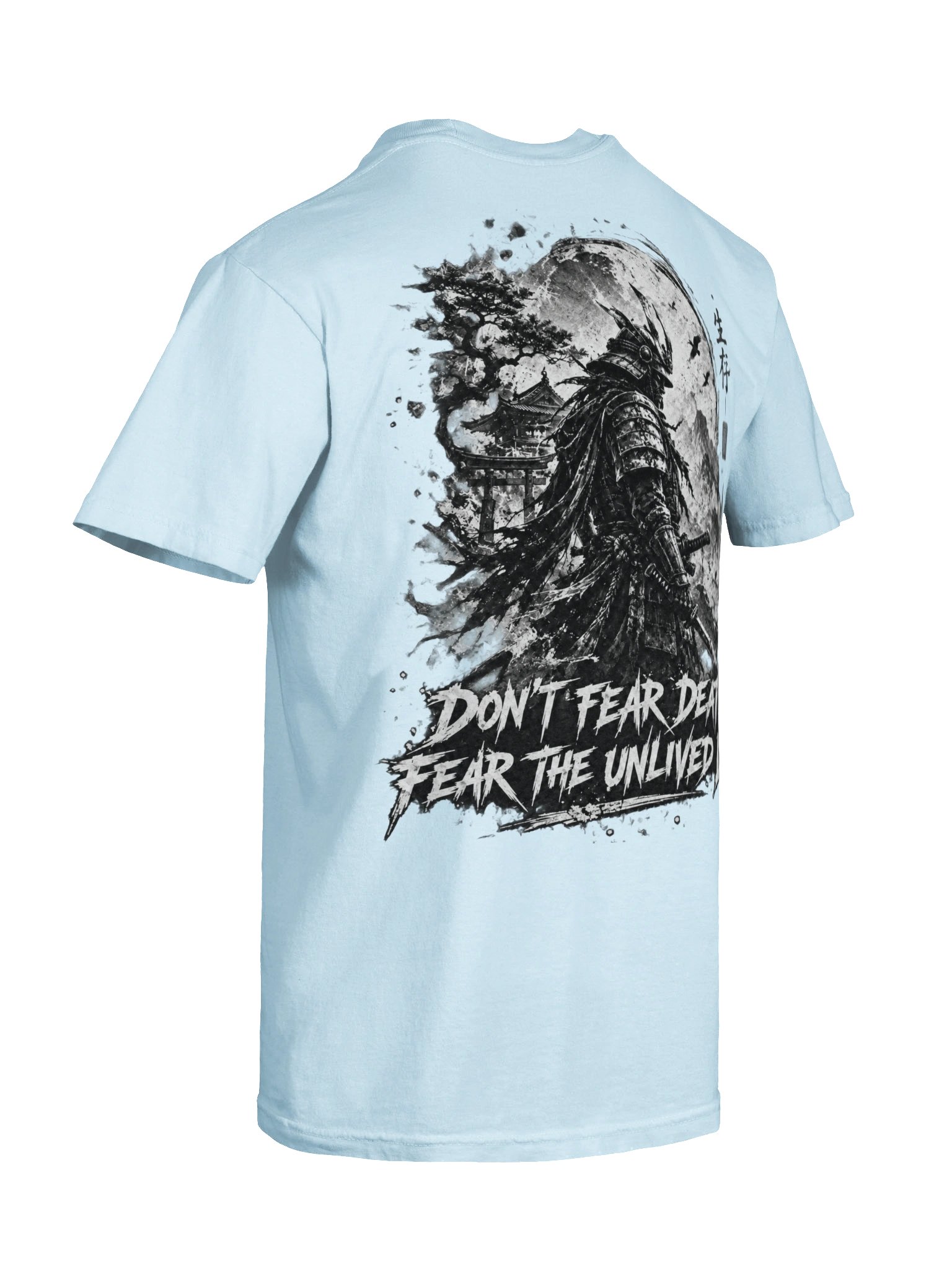 JAPANESE SAMURAI & DARK INK GRAPHIC T-SHIRT | DOUBLE-SIDED BUSHIDO STREETWEAR product image (8)