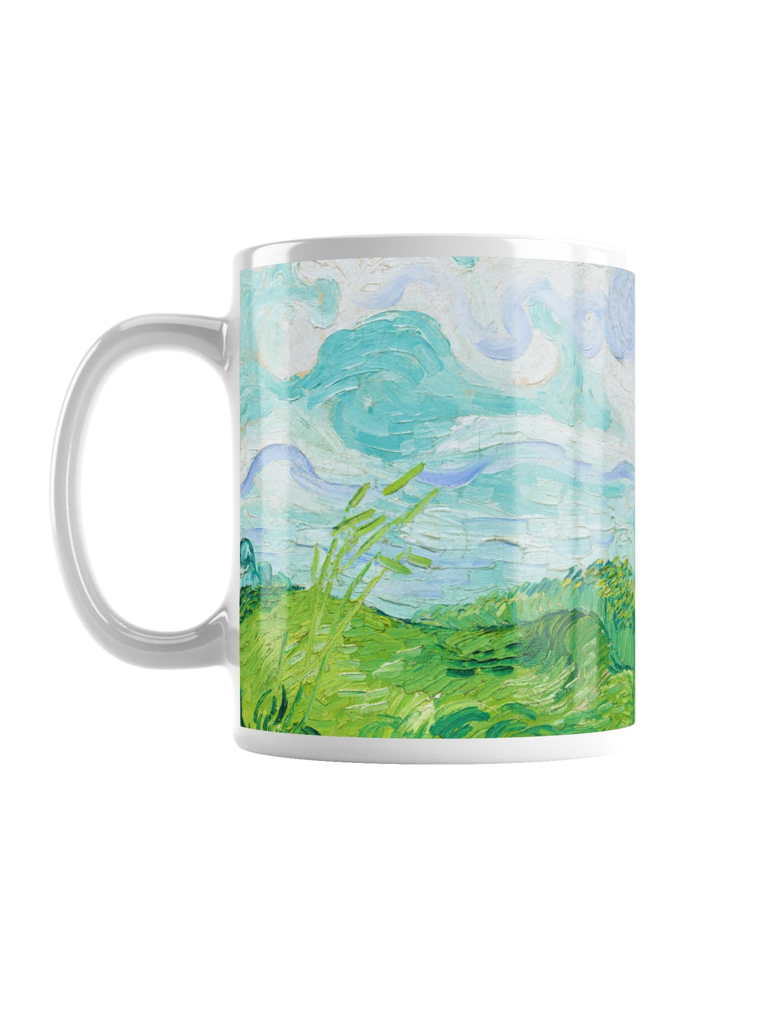 Green Wheat Fields, Auvers (Vincent van Gogh) Mug product image (2)