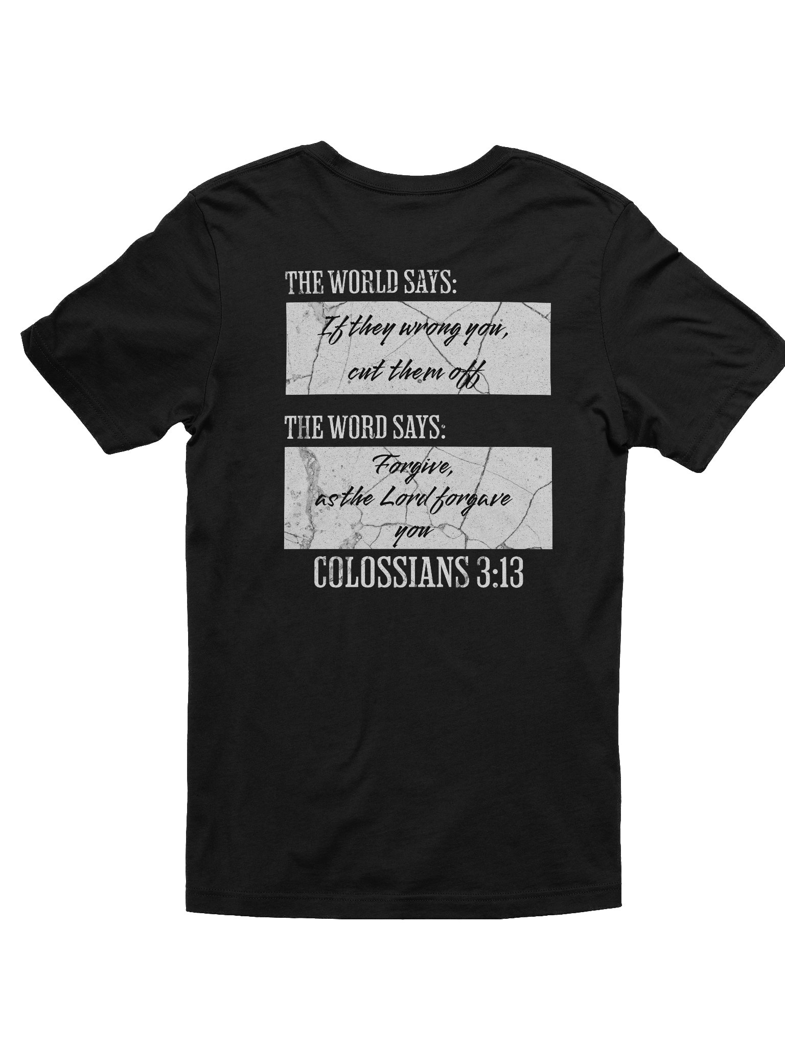 YHWH - Word vs World Slim Fit T shirt "Forgiveness" product image (3)