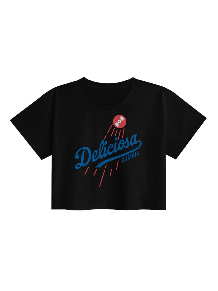 DELICIOSA CUMBIA | BLACK TEE | CROPTOP | product image (1)