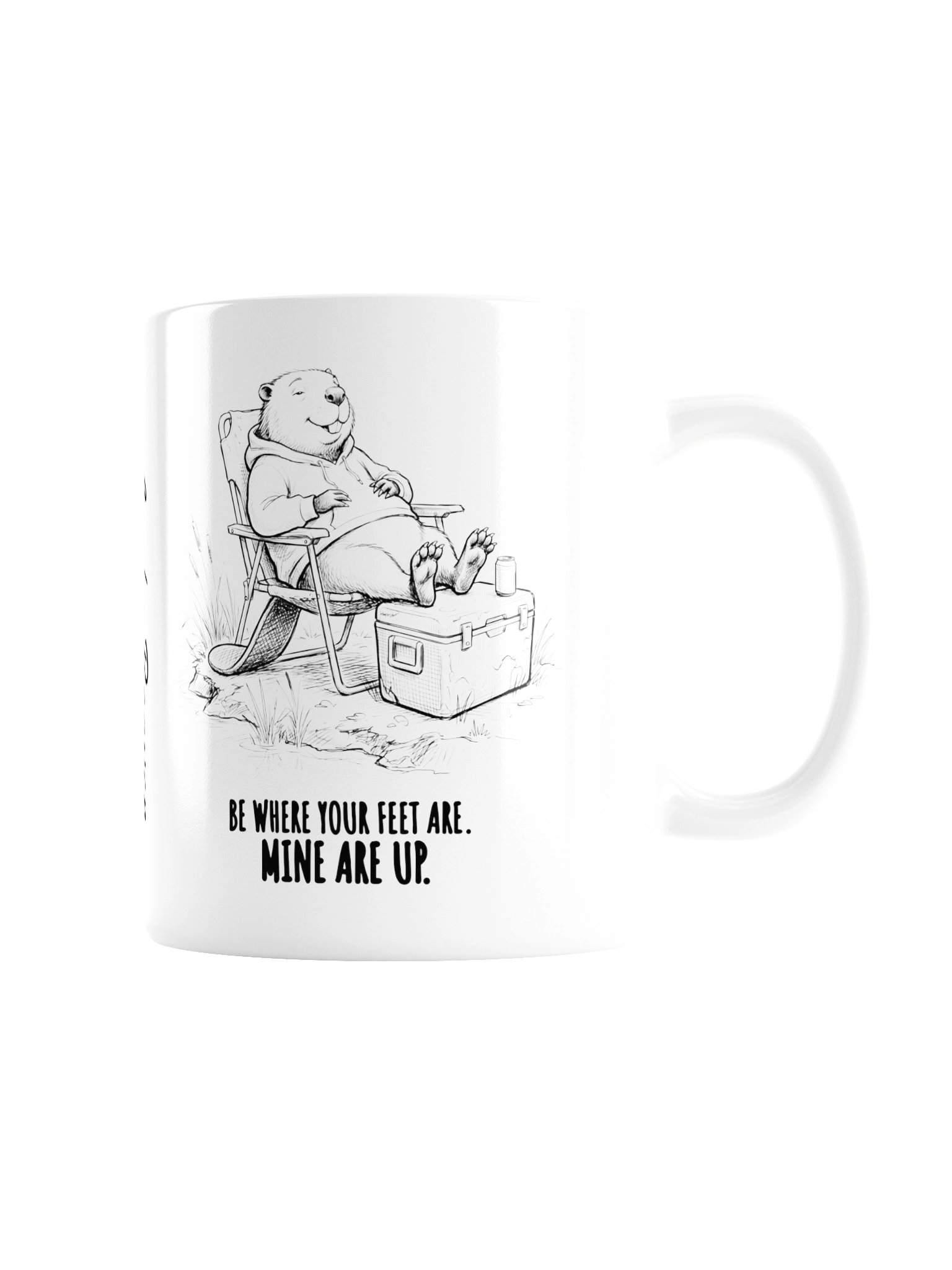 Feet Up Mug – Funny Be Where Your Feet Are Coffee Mug product image (3)