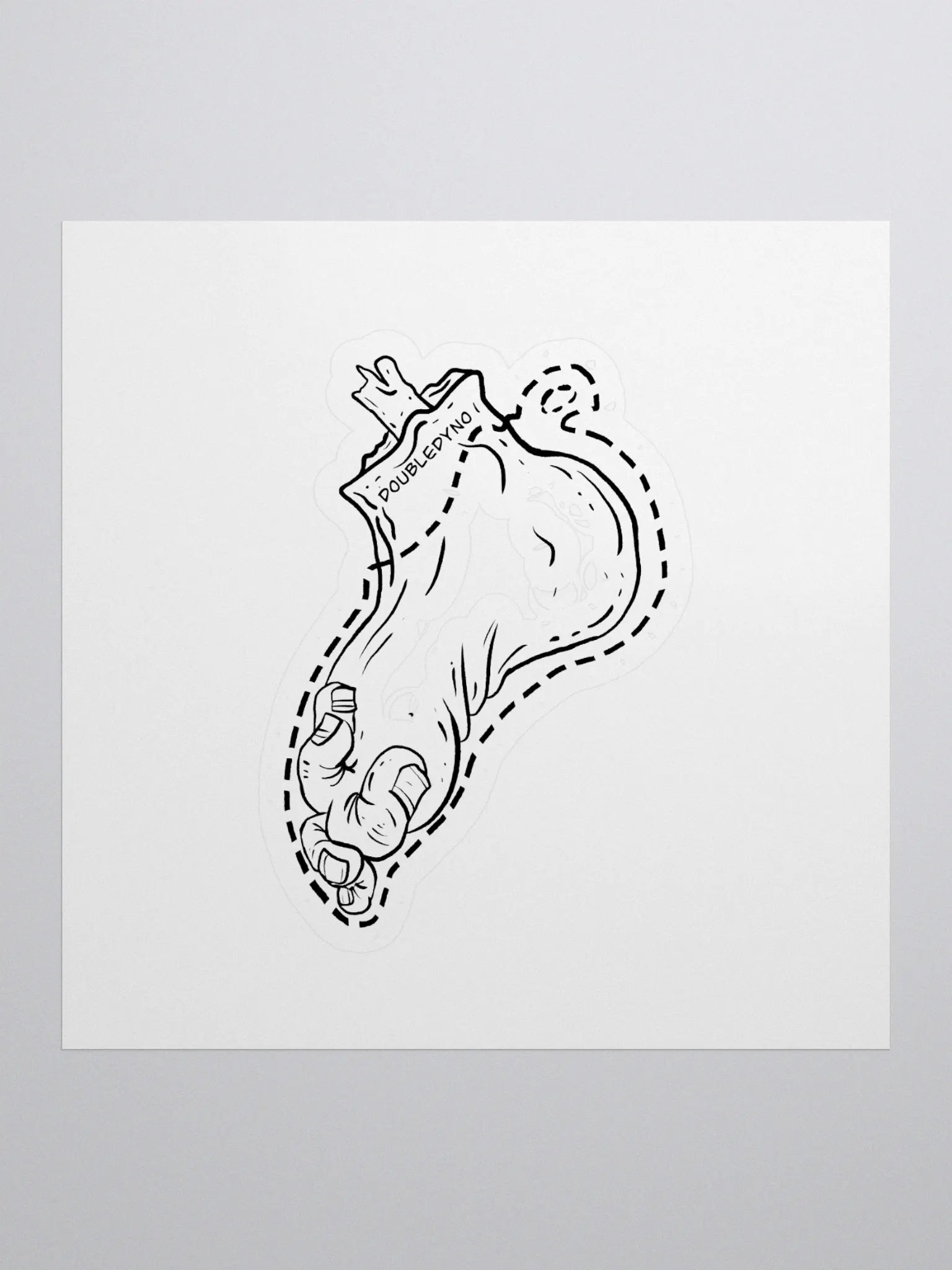 Rock climber foot sticker product image (1)
