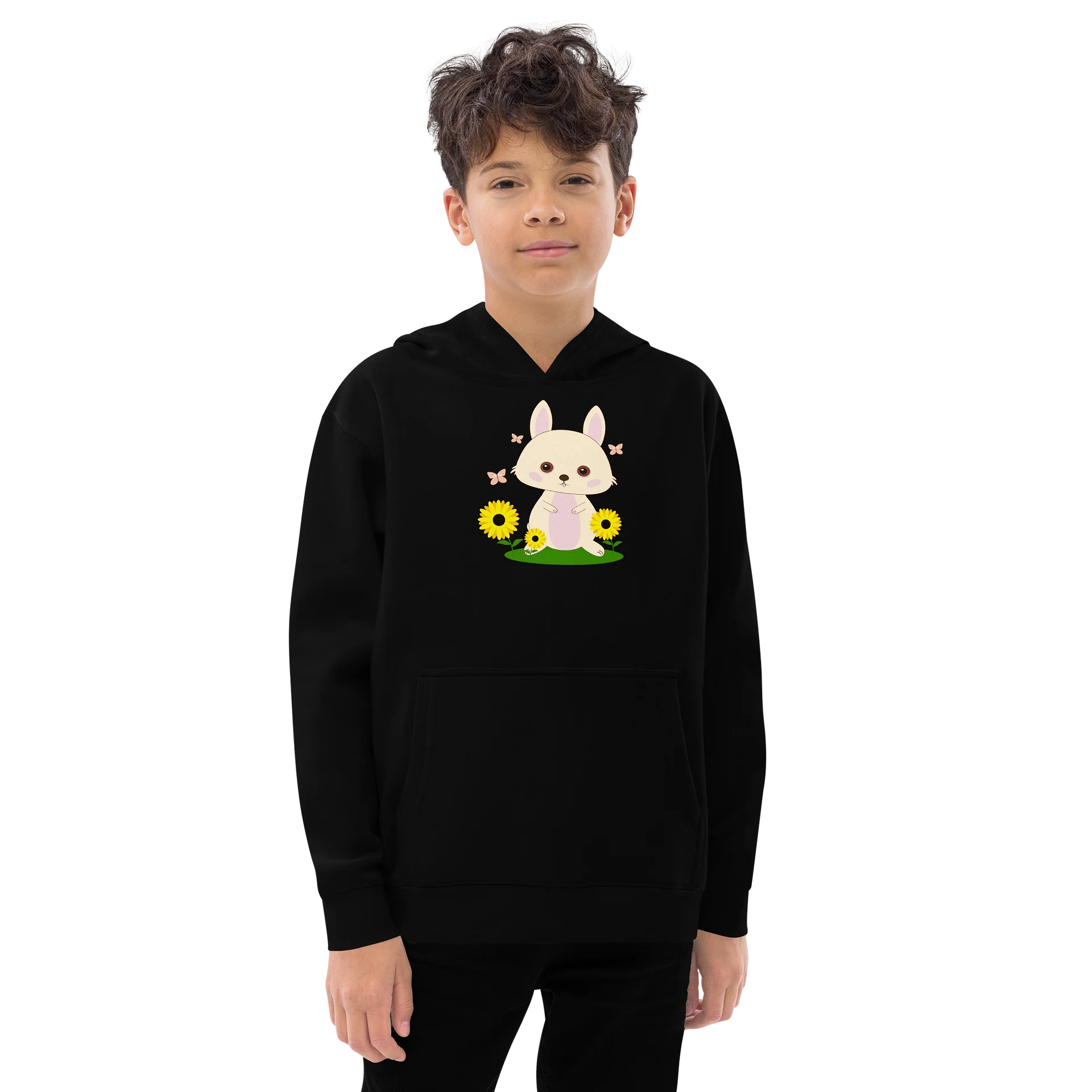 Soft Paws & Petals Rabbit Youth Pullover product image (1)