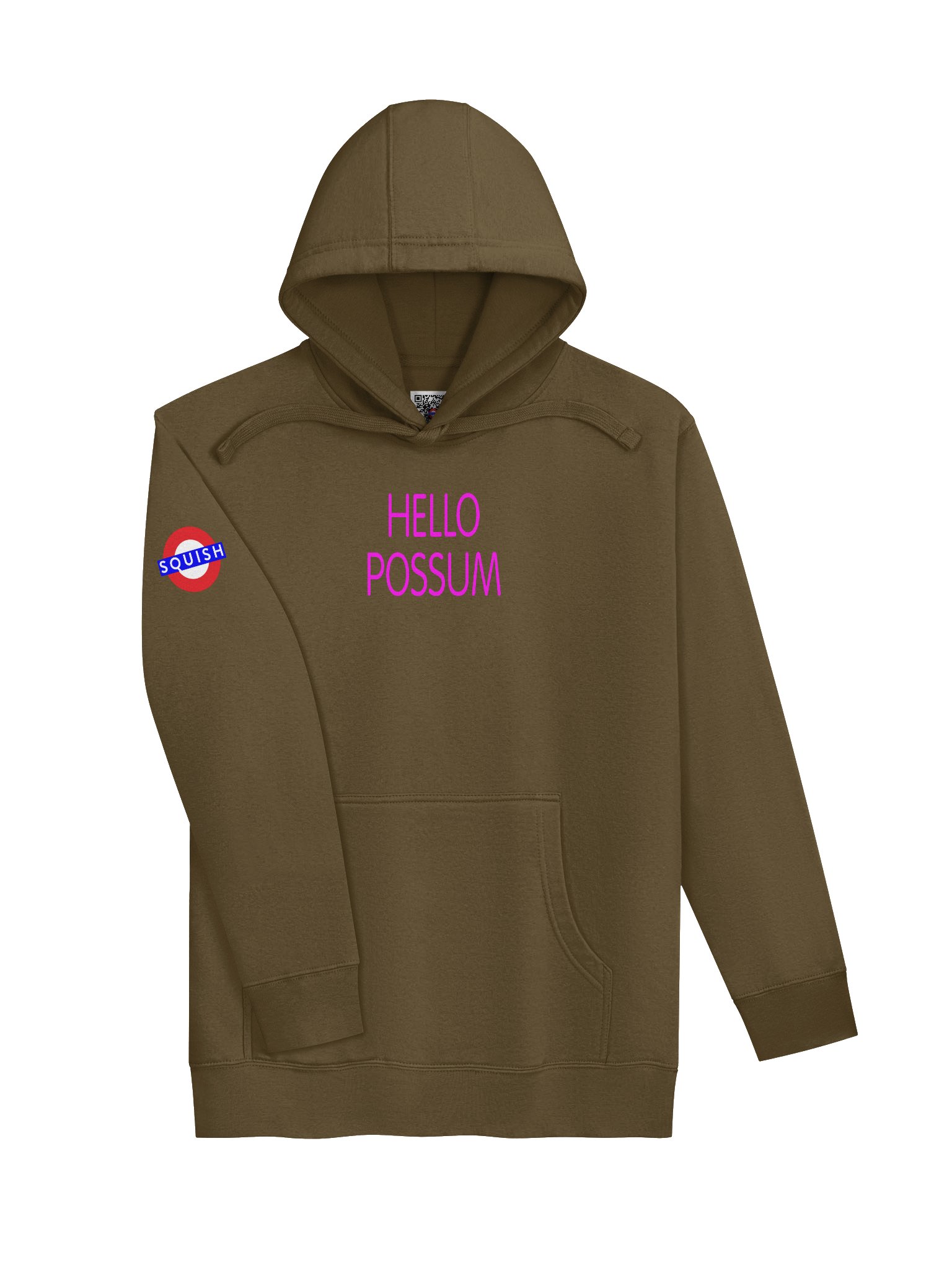 Hello Possum Graphic Hoodie - Hot Pink product image (2)