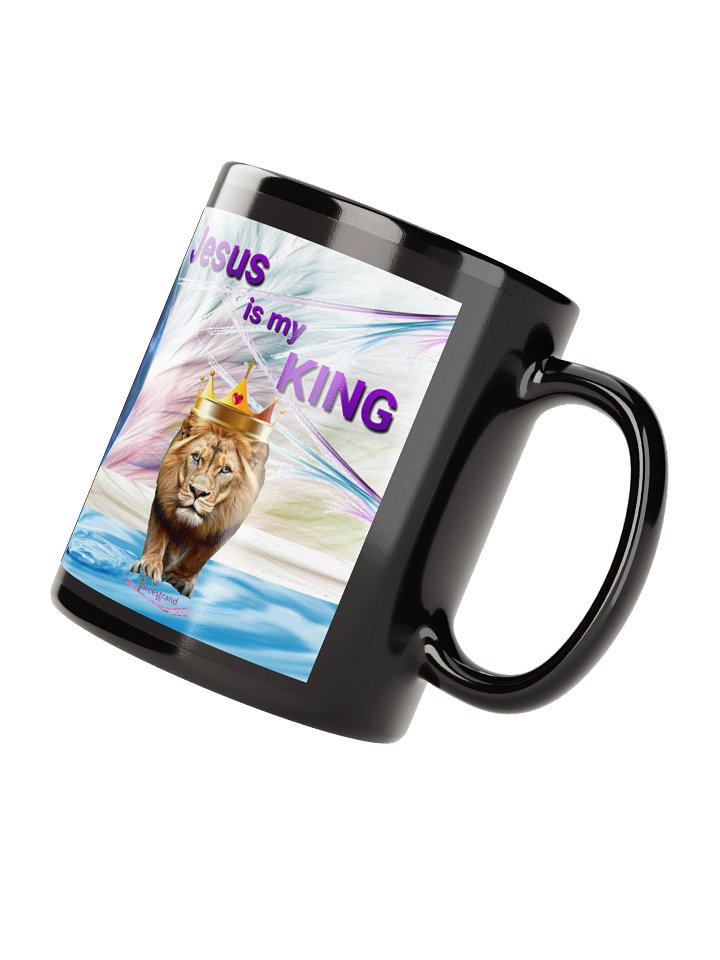 Jesus is my KING - Mug- Black product image (2)