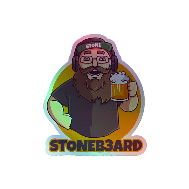 StoneB3ard Holo Sticker product image (2)
