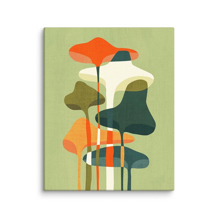 Wild mushrooms canvas art print product image (11)