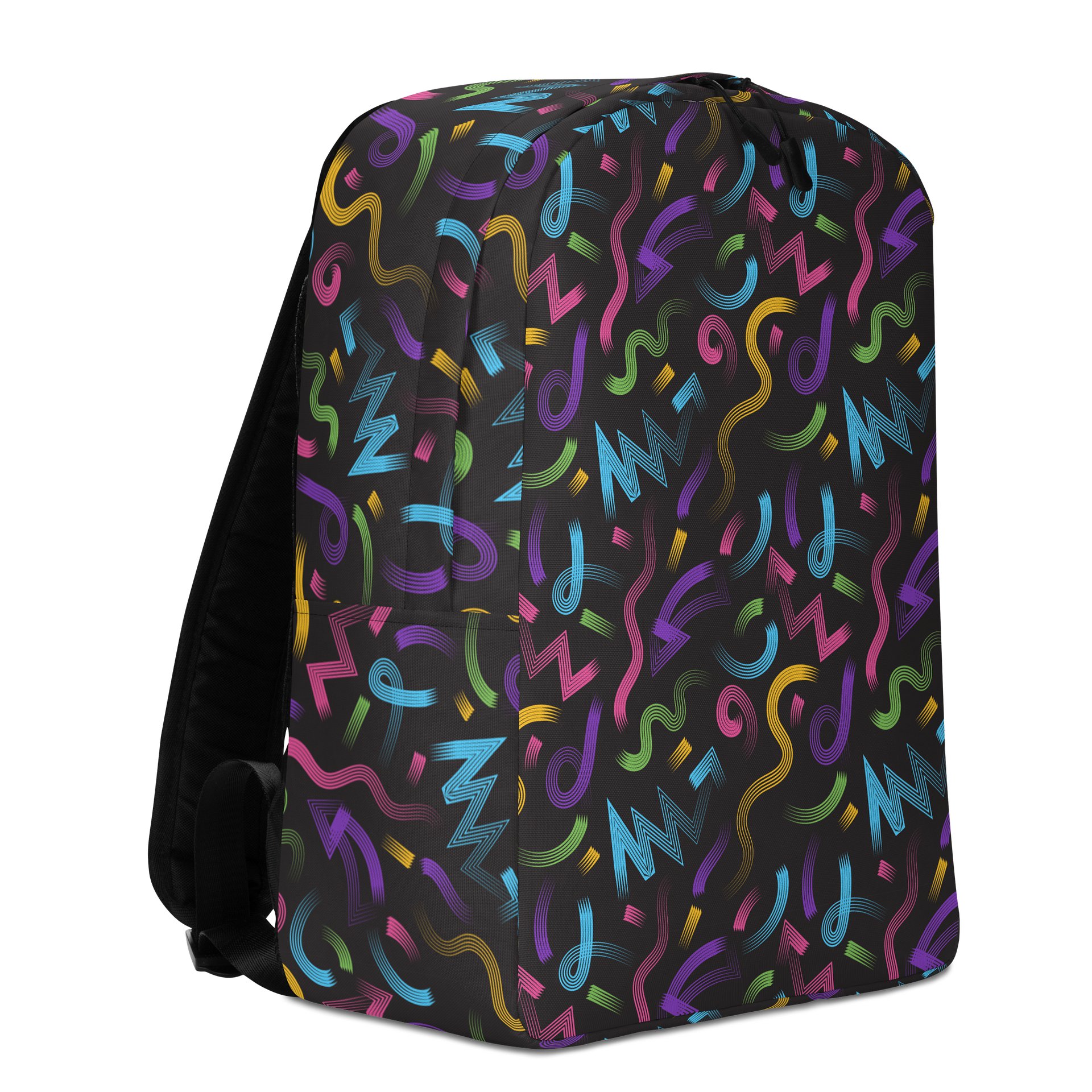 Minimalist Backpack with Bold and Colorful Vibrant Design product image (3)