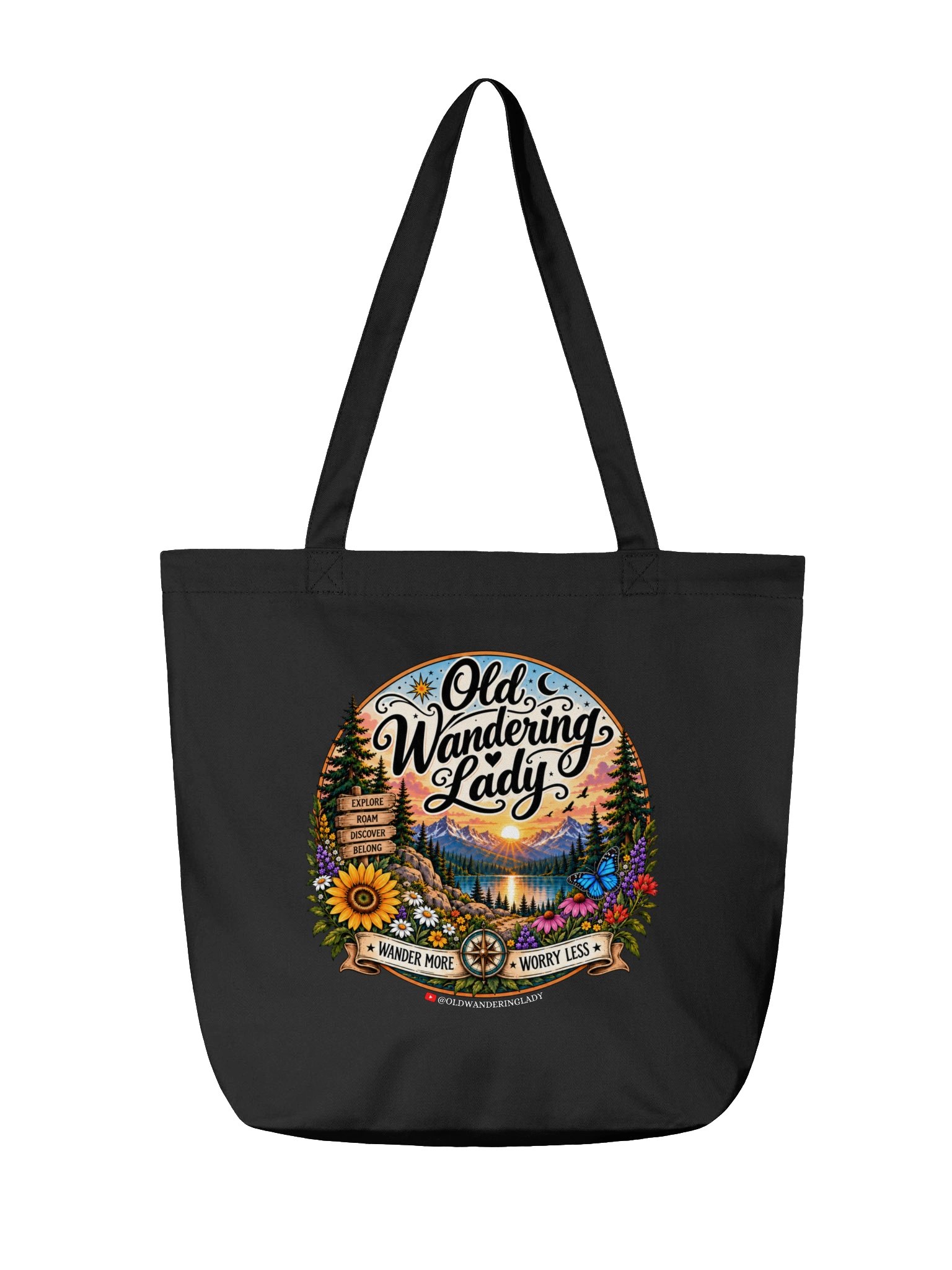 Old Wandering Lady Two - Sided "Wander" Tote product image (2)