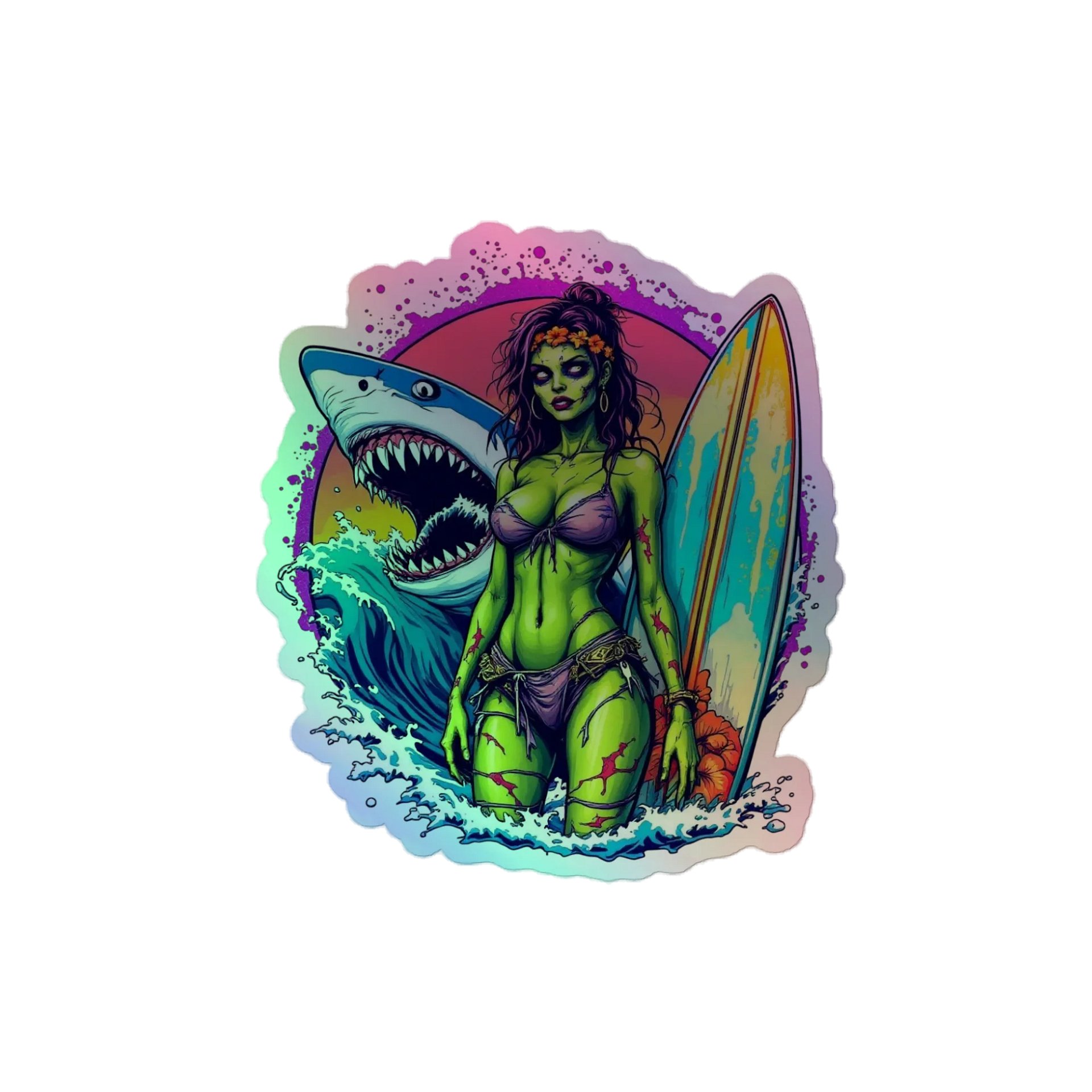Wahine Holographic Sticker product image (1)