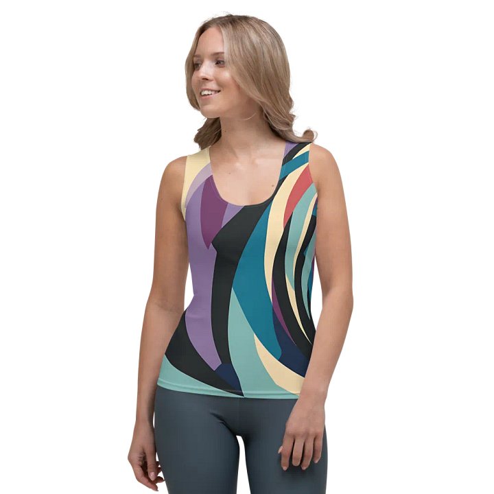 Abstract Lithographic Pattern Design Tank Top - V5 product image (1)