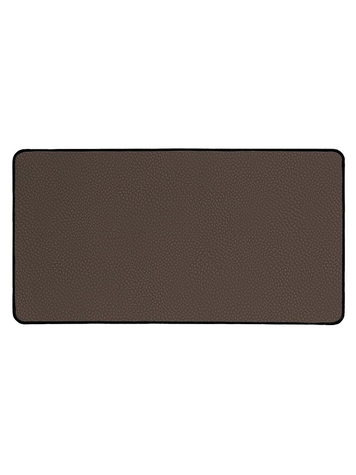 Stylish Brown Leather Neoprene Desk Mat for Modern Workspace product image (1)
