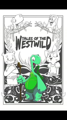 Designing merch for my comic book, Tales Of The Westwild. #fourthwall #comic #westwild #illustration #tortoise
