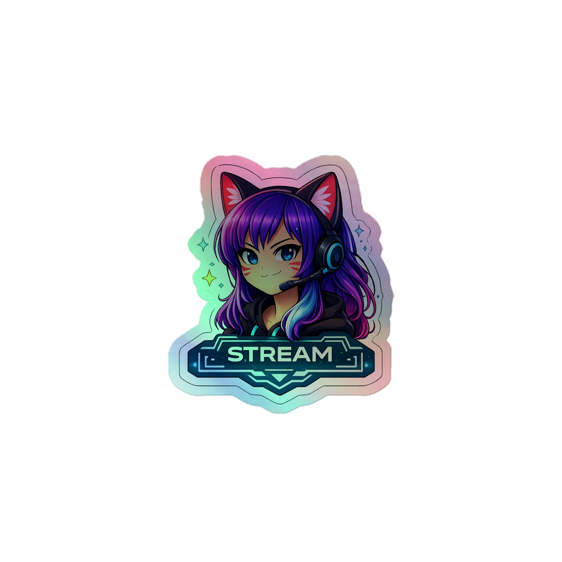 • AKC // Callie Sticker STREAM | Holographic | Callie Emote Badge Series product image (1)