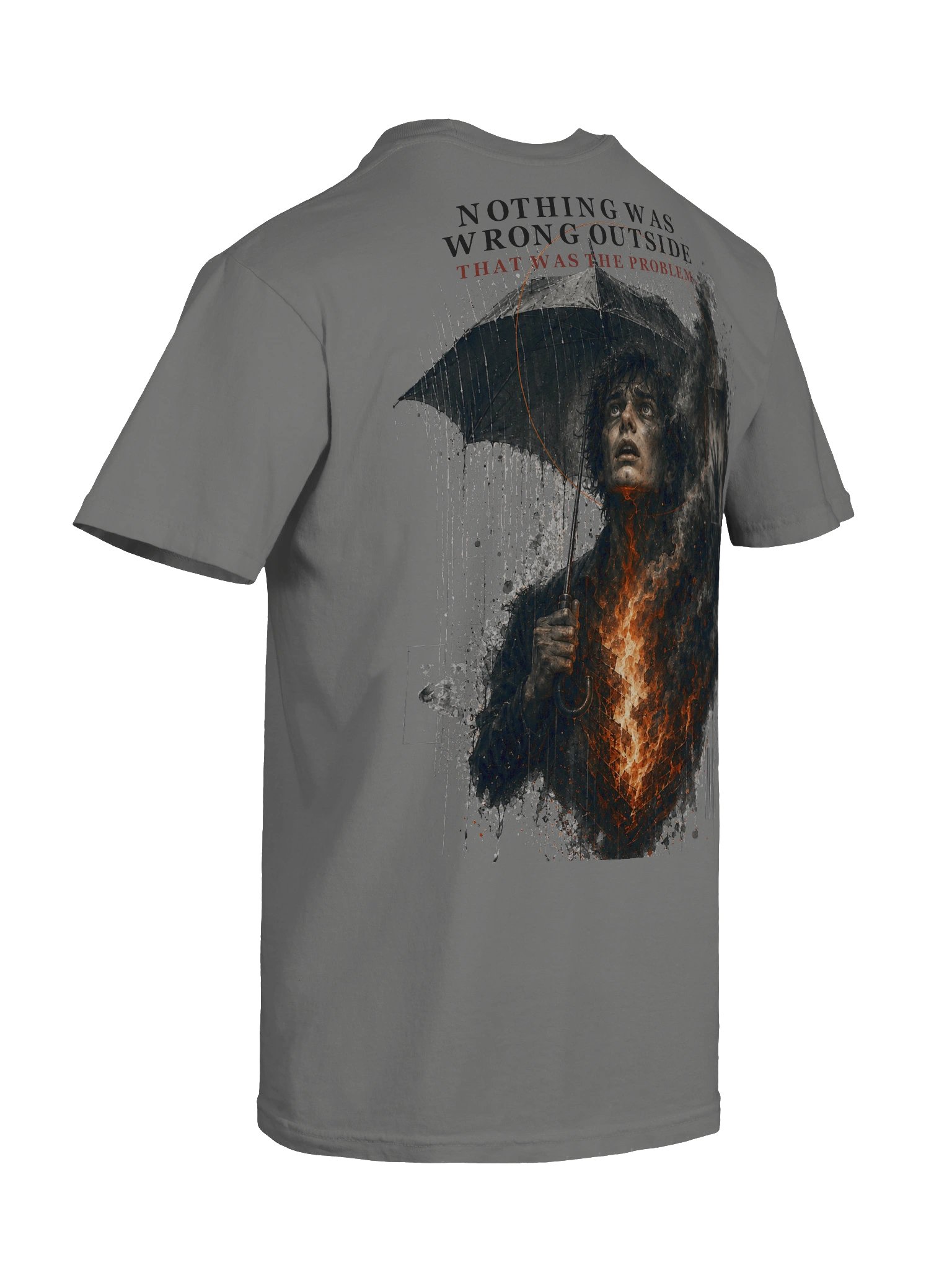 QTC — Nothing Was Wrong Outside Tee | Grey Series product image (8)