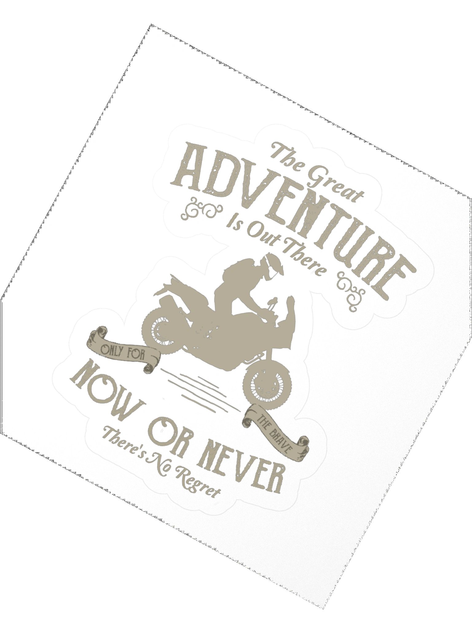 The Great Adventure Is Out There | Motorcycle Sticker product image (2)