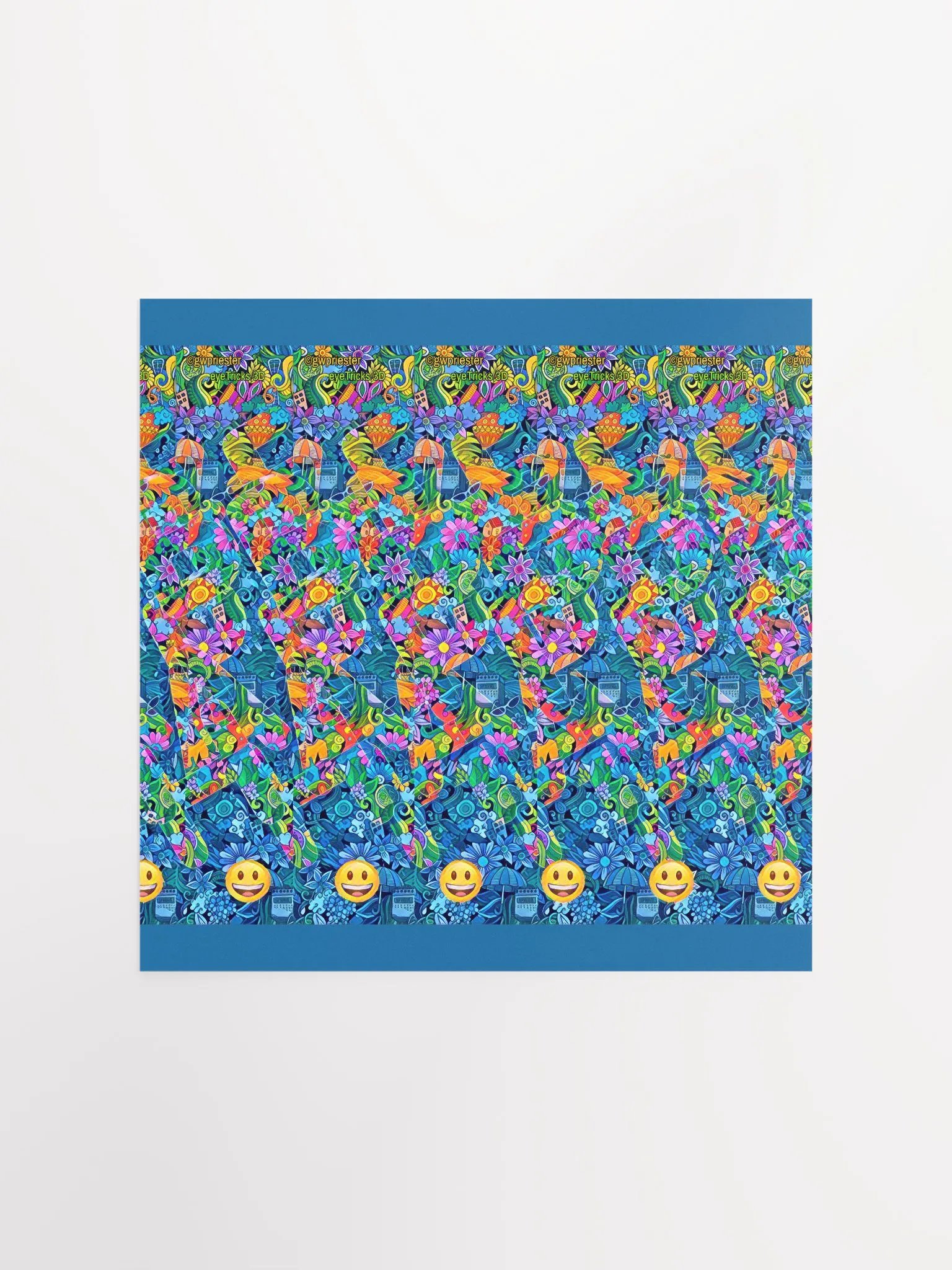 Be Happy - 3D Stereogram Poster product image (4)