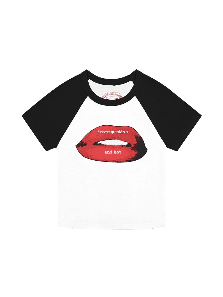 Introspective and Hot Lips Graphic Baby Tee product image (2)
