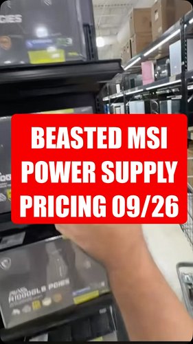 LOOKING FOR A MONSTER POWER SUPPLY BY MSI? #pcgaming #nvidia #amd