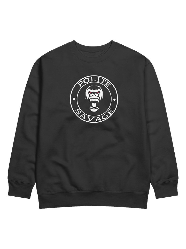 Mad Gorilla Logo- Polite Savage Crewneck Sweater product image (1)