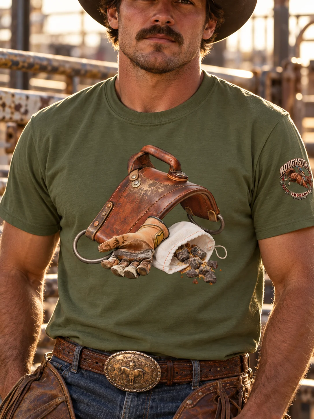 Bareback Ready Rigging & Rosin T-Shirt | ROUGHSTOCK RODEO™ product image (55)