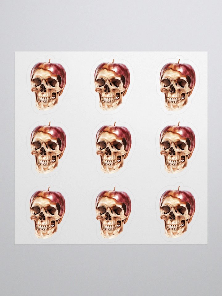 Surreal Apple Skull Sticker product image (1)