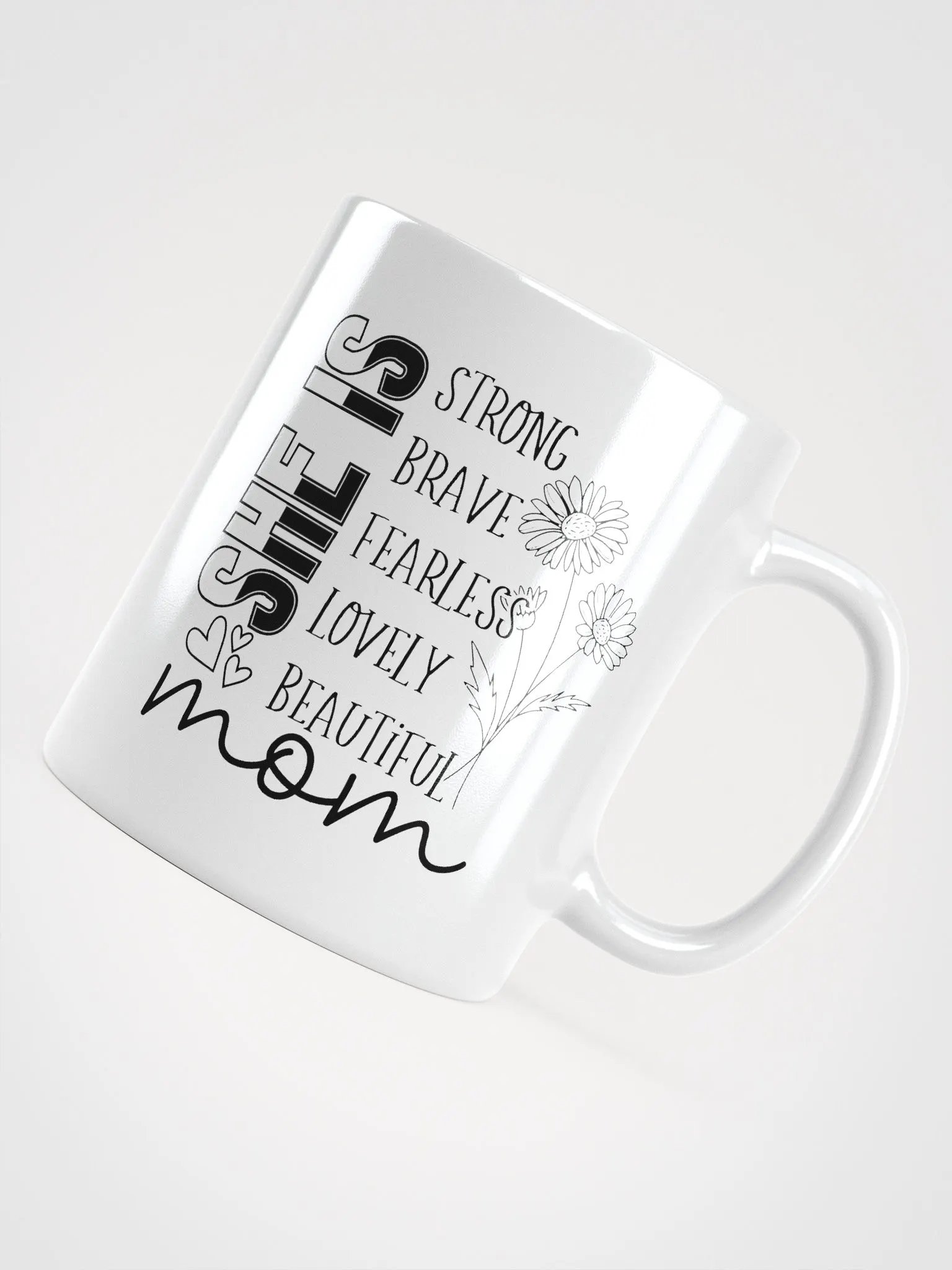Vertical Vibes White Glossy Mug product image (12)