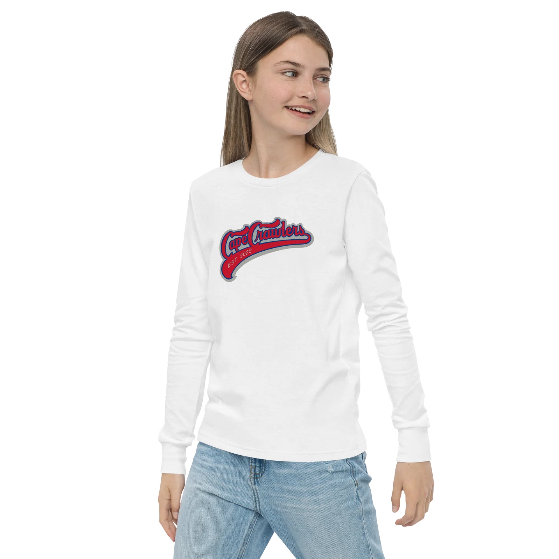 Varsity Logo (Red) Long Sleeve Youth Shirt product image (21)