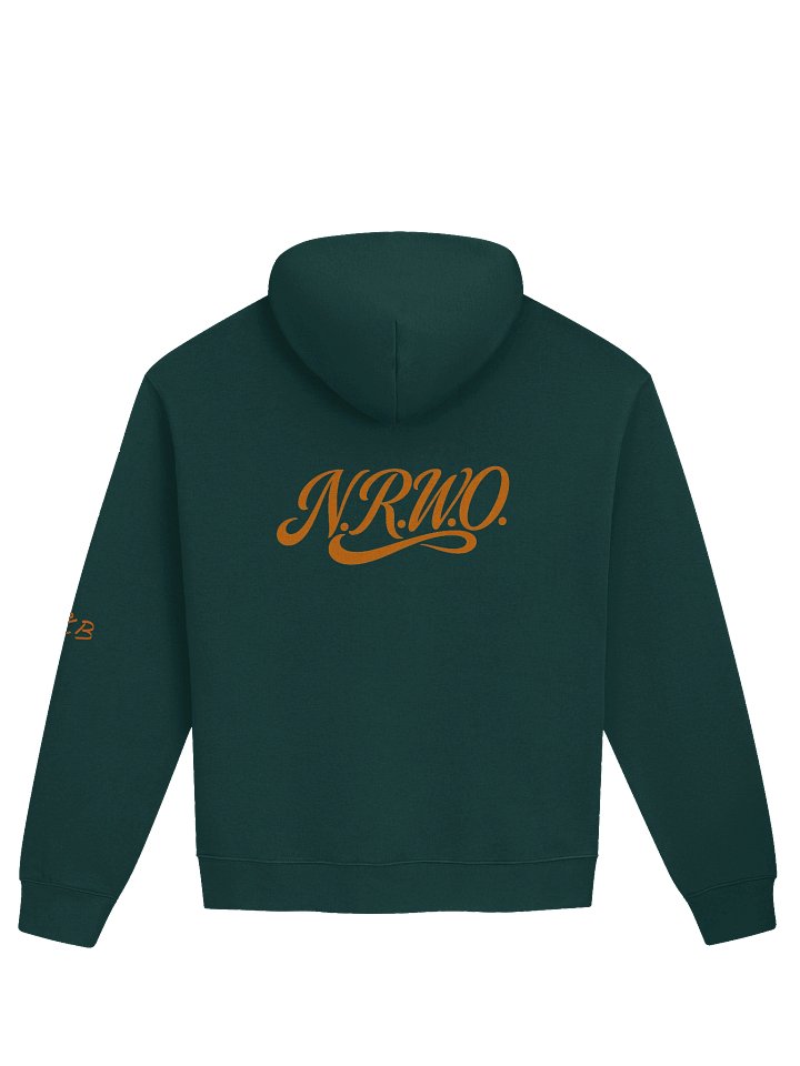Orange Hokusai Pine Green Oversized Hoodie product image (2)